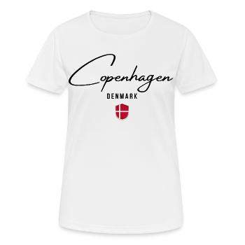 J’adore Copenhague, souvenir de Copenhague - T-shirt respirant Femme - blanc - Devant - AI Model Female 172 dark (172cm)