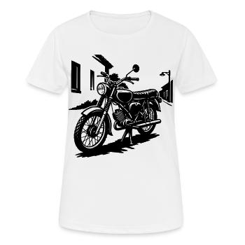 Enduro Kult 80s Style - Women's Breathable T-Shirt - white - Front - AI Model Female 172 dark (172cm)