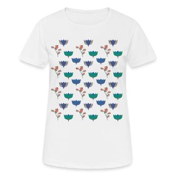 Garten Romantik - Frauen T-Shirt atmungsaktiv - Weiß - Vorne - AI Model Female 172 dark (172cm)