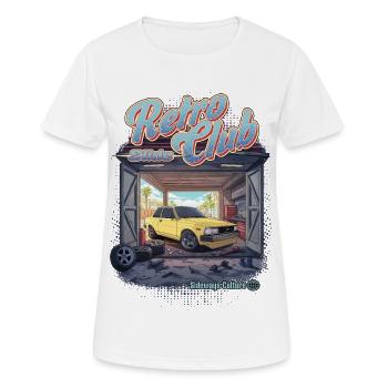 Retro Slide Club - Frauen T-Shirt atmungsaktiv - Weiß - Vorne - AI Model Female 172 dark (172cm)