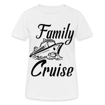 Family Cruise Ship Trip - Women's Breathable T-Shirt - white - Front - AI Model Female 172 dark (172cm)