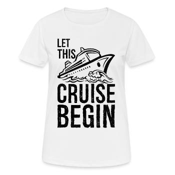 Que cette croisière commence - T-shirt respirant Femme - blanc - Devant - AI Model Female 172 dark (172cm)
