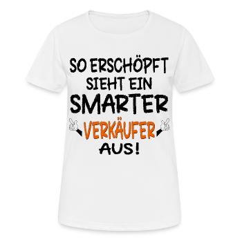 FLOHMARKT MARKT TRÖDELMARKT - Frauen T-Shirt atmungsaktiv - Weiß - Vorne - AI Model Female 172 dark (172cm)