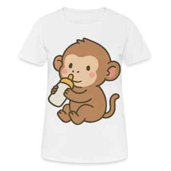 Flacon Singe - T-shirt respirant Femme - blanc - Devant - AI Model Female 172 dark (172cm)