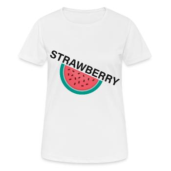 CRAZY FRUITS Kollektion - Frauen T-Shirt atmungsaktiv - Weiß - Vorne - AI Model Female 172 dark (172cm)