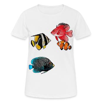 Exotic fish - Women's Breathable T-Shirt - white - Front - AI Model Female 172 dark (172cm)