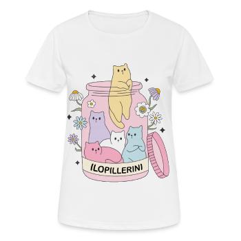 MA PILULE DE JOIE - T-shirt respirant Femme - blanc - Devant - AI Model Female 172 dark (172cm)