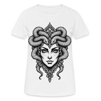 Medusa - Women's Breathable T-Shirt - white - Front - AI Model Female 172 dark (172cm)