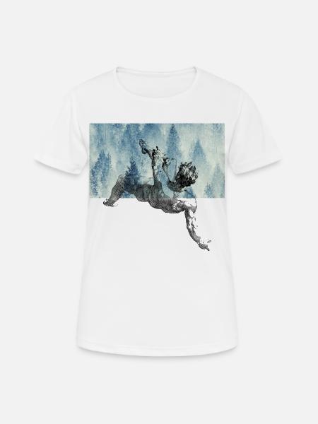 Fall of the Majestic Icarus - Women's Breathable T-Shirt - white