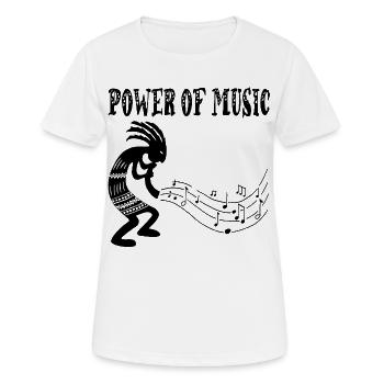 Schwarzer Stammesmusiker - Frauen T-Shirt atmungsaktiv - Weiß - Vorne - AI Model Female 172 dark (172cm)