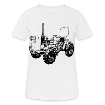 A45 Cult Tractor - Women's Breathable T-Shirt - white - Front - AI Model Female 172 dark (172cm)