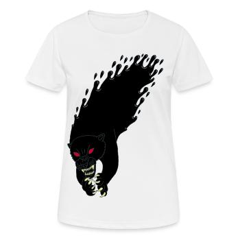 Panthère noire liquide - T-shirt respirant Femme - blanc - Devant - AI Model Female 172 dark (172cm)