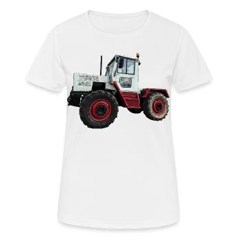 Kraftvoller Klassiker - Frauen T-Shirt atmungsaktiv - Weiß - Vorne - AI Model Female 172 dark (172cm)