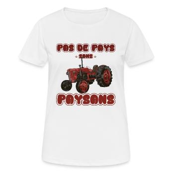 Kein Land ohne Landwirte - Frauen T-Shirt atmungsaktiv - Weiß - Vorne - AI Model Female 172 dark (172cm)