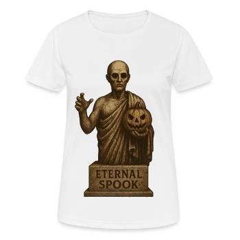 Ewiges Spuk Halloween Dekor - Frauen T-Shirt atmungsaktiv - Weiß - Vorne - AI Model Female 172 dark (172cm)