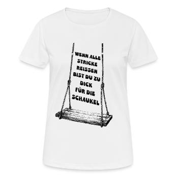 When all else fails - Women's Breathable T-Shirt - white - Front - AI Model Female 172 dark (172cm)