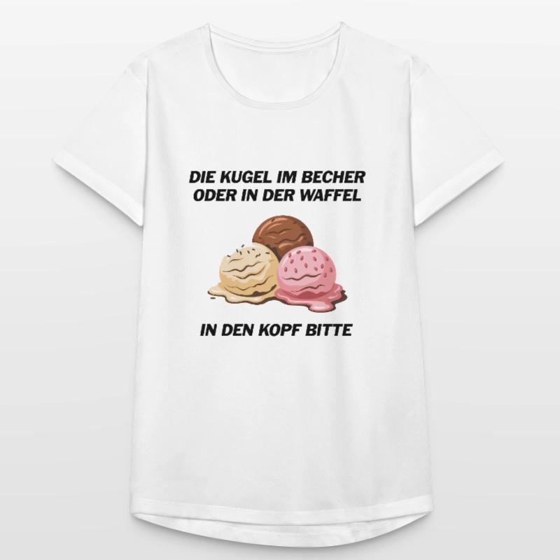 Die Kugel im Becher oder in der Waffel? Frauen T-Shirt atmungsaktiv