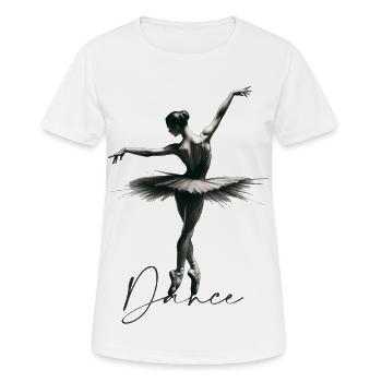 Tänzer - Frauen T-Shirt atmungsaktiv - Weiß - Vorne - AI Model Female 172 dark (172cm)