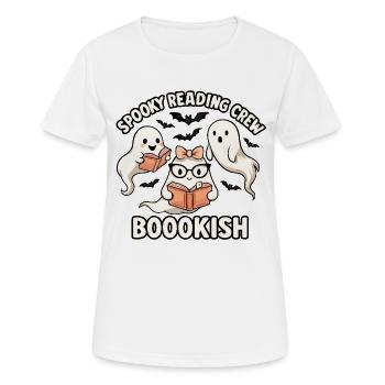 Squad de Lecteurs Fantomatiques - T-shirt respirant Femme - blanc - Devant - AI Model Female 172 dark (172cm)