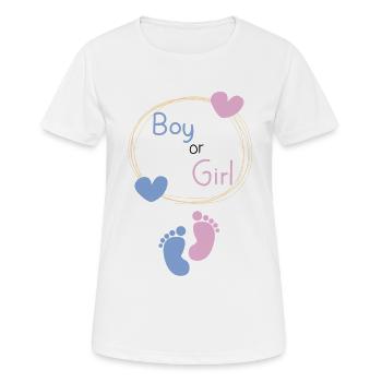 Sexe Catégorie Bébé Print Design - T-shirt respirant Femme - blanc - Devant - AI Model Female 172 dark (172cm)