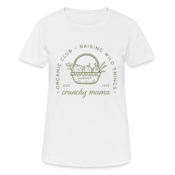 Crunchy mom funny organic healthy country life - Women's Breathable T-Shirt - white - Front - AI Model Female 172 dark (172cm)