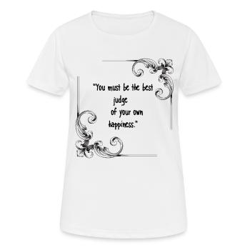 Emma Quote Gift from Jane Austen - Women's Breathable T-Shirt - white - Front - AI Model Female 172 dark (172cm)