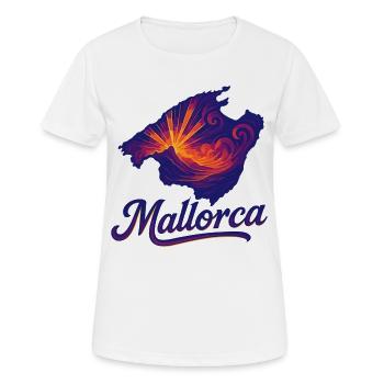Île de Majorque Holiday Silhouette Cadeau d’été - T-shirt respirant Femme - blanc - Devant - AI Model Female 172 dark (172cm)