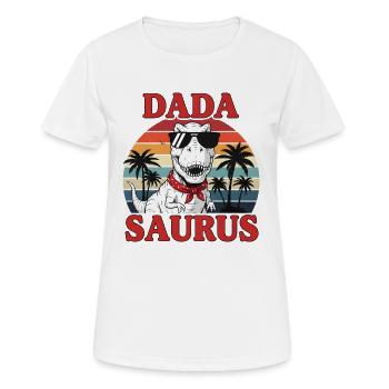 Tyrannosaurus Rex DADA SAURUS Cool - Frauen T-Shirt atmungsaktiv - Weiß - Vorne - AI Model Female 172 dark (172cm)