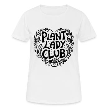 Plante dame club jardinage groupe drôle jardinier - T-shirt respirant Femme - blanc - Devant - AI Model Female 172 dark (172cm)