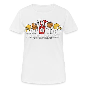 The Shadoks, a life of pumping! - Women's Breathable T-Shirt - white - Front - AI Model Female 172 dark (172cm)
