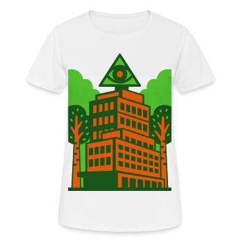 Art de l’architecture occulte - T-shirt respirant Femme - blanc - Devant - AI Model Female 172 dark (172cm)