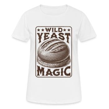 Wilde Hefe Magic Sauerteig Brot Liebhaber - Frauen T-Shirt atmungsaktiv - Weiß - Vorne - AI Model Female 172 dark (172cm)