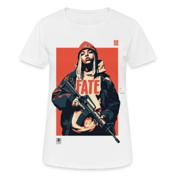 No Regret / Fate - Women's Breathable T-Shirt - white - Front - AI Model Female 172 dark (172cm)