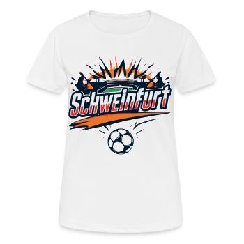 Schweinfurt Football Fan Design - Women's Breathable T-Shirt - white - Front - AI Model Female 172 dark (172cm)