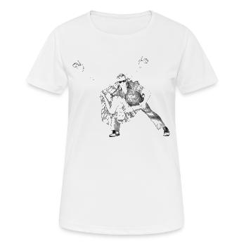 Rock-n-Roll - T-shirt respirant Femme - blanc - Devant - AI Model Female 172 dark (172cm)