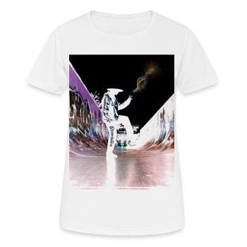Blessolution « Équilibre » - T-shirt respirant Femme - blanc - Devant - AI Model Female 172 dark (172cm)