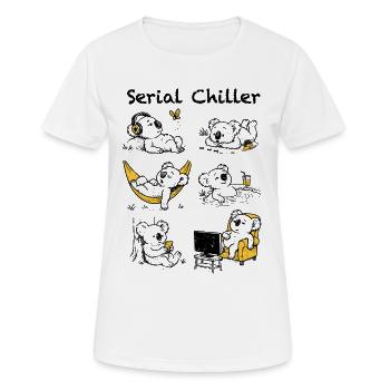 Serial Chiller - Women's Breathable T-Shirt - white - Front - AI Model Female 172 dark (172cm)