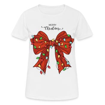 Noël festif avec des lumières - T-shirt respirant Femme - blanc - Devant - AI Model Female 172 dark (172cm)