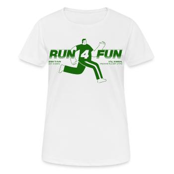 Laufen Sie zum Spaß - Frauen T-Shirt atmungsaktiv - Weiß - Vorne - AI Model Female 172 dark (172cm)