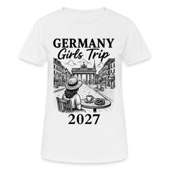 Germany Girls Trip 2027 - Women's Breathable T-Shirt - white - Front - AI Model Female 172 dark (172cm)