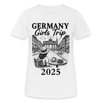 Germany Girls Trip 2025 - Women's Breathable T-Shirt - white - Front - AI Model Female 172 dark (172cm)