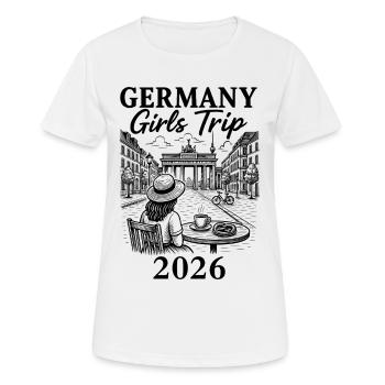 Germany Girls Trip 2026 - Women's Breathable T-Shirt - white - Front - AI Model Female 172 dark (172cm)