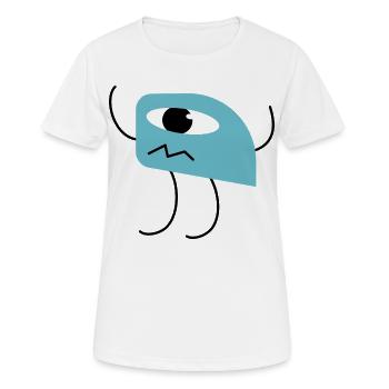 Cute little monster cyclops design - Women's Breathable T-Shirt - white - Front - AI Model Female 172 dark (172cm)
