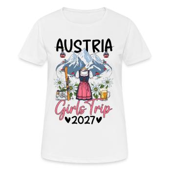 Austria Girls Trip 2027 - Frauen T-Shirt atmungsaktiv - Weiß - Vorne - AI Model Female 172 dark (172cm)