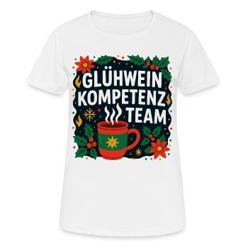 Équipe de vin chaud - T-shirt respirant Femme - blanc - Devant - AI Model Female 172 dark (172cm)