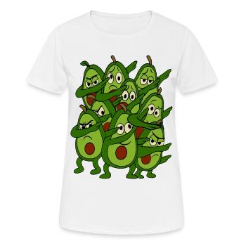 Dabbing Dancing Avocats - T-shirt respirant Femme - blanc - Devant - AI Model Female 172 dark (172cm)