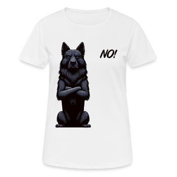 No Black Shepherd Shepherd Owner - Women's Breathable T-Shirt - white - Front - AI Model Female 172 dark (172cm)