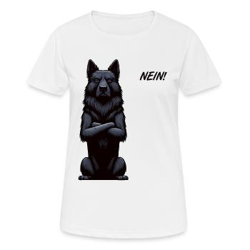 No Black Shepherd Shepherd Owner - Women's Breathable T-Shirt - white - Front - AI Model Female 172 dark (172cm)