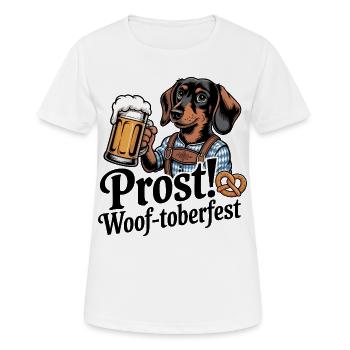 Bayerischer Dackel - Frauen T-Shirt atmungsaktiv - Weiß - Vorne - AI Model Female 172 dark (172cm)
