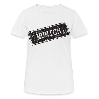 Munich - T-shirt respirant Femme - blanc - Devant - AI Model Female 172 dark (172cm)
